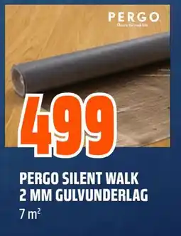 Obs Bygg PERGO SILENT WALK 2 MM GULVUNDERLAG tilbud