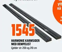 Obs Bygg HARMONIE KARMSIDER MED DEMPELIST tilbud
