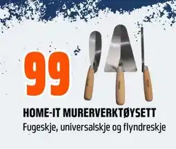 Obs Bygg HOME-IT MURERVERKTØYSETT tilbud