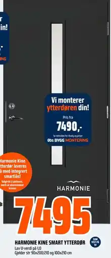 Obs Bygg HARMONIE KINE SMART YTTERDØR tilbud