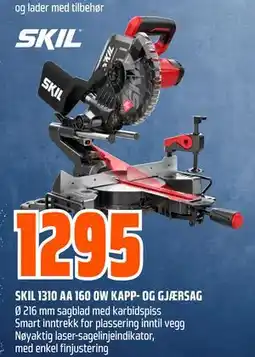 Obs Bygg SKIL 1310 AA 160 0W KAPP- OG GJÆRSAG tilbud