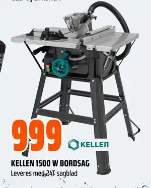 Obs Bygg KELLEN 1500 W BORDSAG tilbud