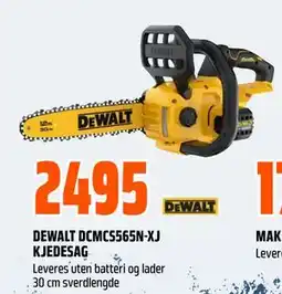 Obs Bygg DEWALT DCMCS565N-XJ KJEDESAG tilbud
