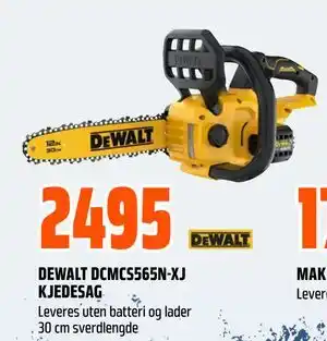 Obs Bygg DEWALT DCMCS565N-XJ KJEDESAG tilbud