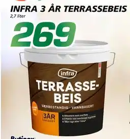 Coop Byggmix INFRA 3 ÅR TERRASSEBEIS tilbud