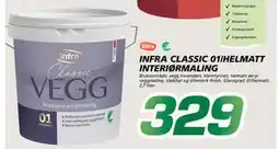 Coop Byggmix INFRA CLASSIC 01/HELMATT INTERIØRMALING tilbud