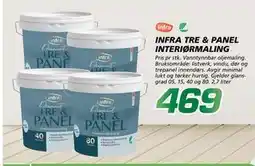 Coop Byggmix INFRA TRE & PANEL INTERIØR MALING tilbud