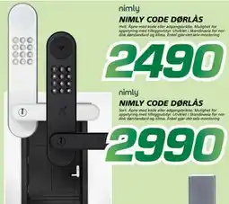 Coop Byggmix NIMLY CODE DØRLÅS tilbud