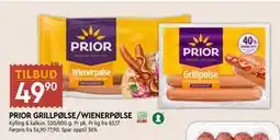 Coop Mega PRIOR GRILLPØLSE/WIENERPØLSE tilbud