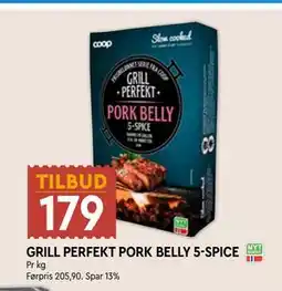Coop Mega GRILL PERFEKT PORK BELLY 5-SPICE tilbud