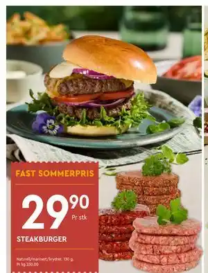 Coop Mega STEAKBURGER tilbud
