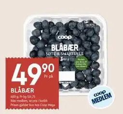 Coop Mega BLÅBÆR, Medlemspris tilbud
