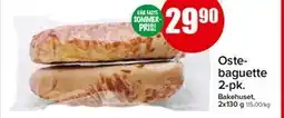 Spar Ostebaguette 2-pk tilbud