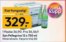Gigaboks San Pellegrino 12 x 750 ml tilbud