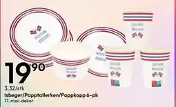 Gigaboks Isbeger/Papptallerken/Pappkopp 6-pk tilbud