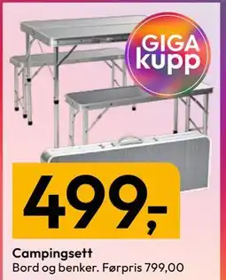 Gigaboks Campingsett tilbud