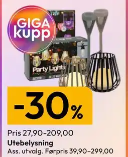 Gigaboks Utebelysning tilbud