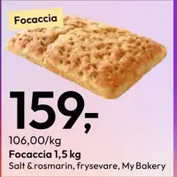 Gigaboks Focaccia 1,5 kg tilbud