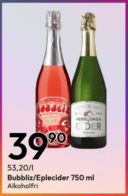 Gigaboks Bubbliz/Eplecider 750 ml tilbud