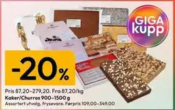 Gigaboks Kaker/Churros 900–1500 g tilbud