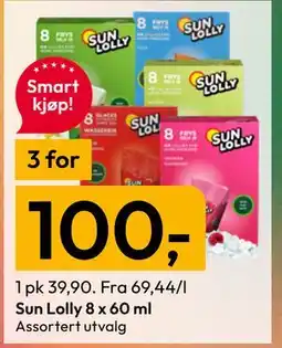 Gigaboks Sun Lolly 8 x 60 ml tilbud