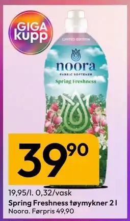 Gigaboks Spring Freshness tøymykner 2 l tilbud