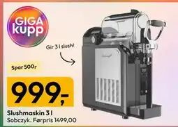 Gigaboks Slushmaskin 3 l tilbud