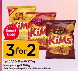 Gigaboks Kims potetgull 200 g tilbud