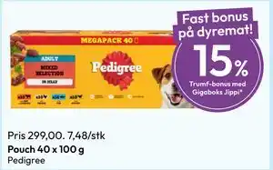 Gigaboks Pouch 40 x 100 g tilbud