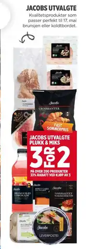 Meny JACOBS UTVALGTE tilbud