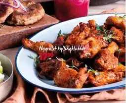 Meny Nygrillet kyllingklubber tilbud