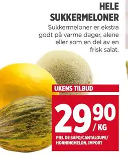 Meny HELE SUKKERMELONER tilbud