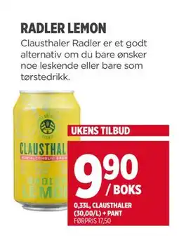 Meny RADLER LEMON tilbud