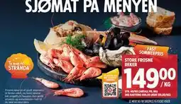 Meny STORE FROSNE REKER tilbud