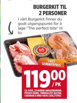 Meny BURGERKIT TIL 2 PERSONER tilbud