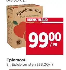 Meny Eplemost tilbud