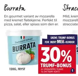 Meny Burrata tilbud