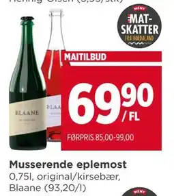 Meny Musserende eplemost tilbud