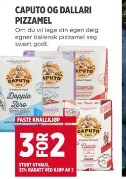 Meny CAPUTO OG DALLARI PIZZAMEL tilbud
