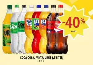 COCA COLA, FANTA, URGE 1,5 LITER