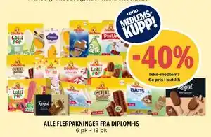 ALLE FLERPAKNINGER FRA DIPLOM-IS