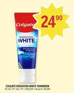 Coop Prix COLGATE SENSATION WHITE TANNKREM tilbud