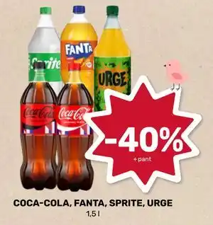 COCA-COLA, FANTA, SPRITE, URGE