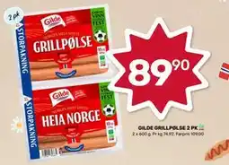 Matkroken GILDE GRILLPØLSE 2 PK tilbud