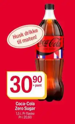 Coop Extra COCA-COLA ZERO SUGAR tilbud