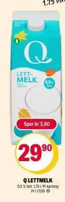 Coop Extra Q LETTMELK tilbud