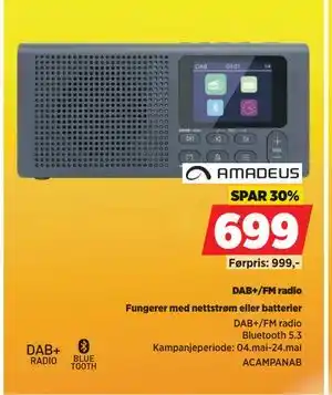 POWER DAB+/FM radio tilbud