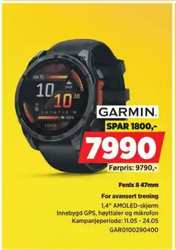 POWER Fenix 8 47mm tilbud