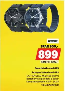 POWER Smartklokke med GPS tilbud