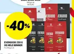 Bunnpris EVERGOOD 250 G OG HELE BØNNER tilbud